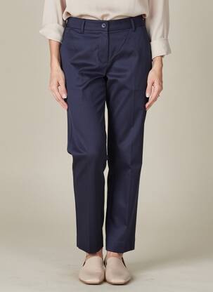 Pantalon chino țesătură poplin mărime normală albastru BETTY BARCLAY femeie