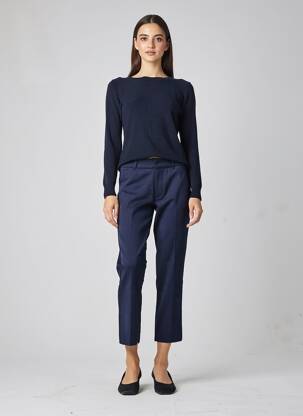 Pantalon 7/8 talie elastică mărime normală albastru ESQUALO femeie