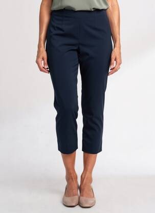 Pantalon 7/8 talie înaltă talie înaltă albastru RAFFAELLO ROSSI femeie