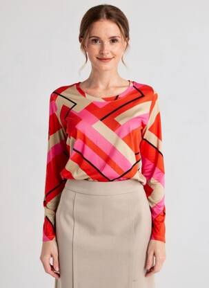 Tricou mâneci lungi mâneci lungi roșu BETTY BARCLAY femeie