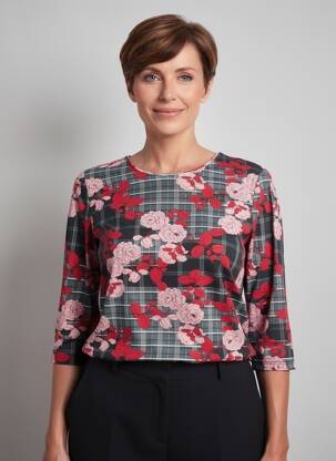 Tricou mâneci lungi mâneci lungi negru BARBARA LEBEK femeie