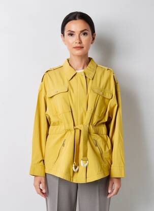 Jachete casual buzunare galben 7 SEASONS femeie