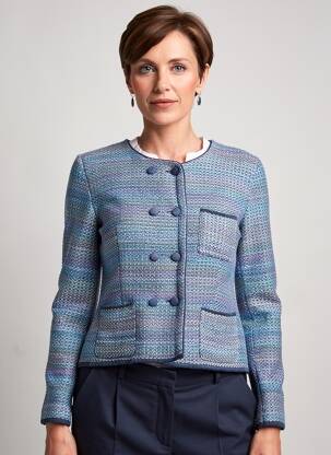 Jachete elegante buzunare albastru GRIFFON femeie