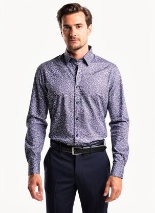 Cămașă cu mâneci lungi mâneci lungi albastru MARVELIS bărbat
