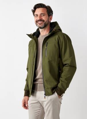 Geacă țesătură impermeabilă verde DAYTONA bărbat