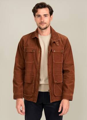 Jachete casual finisaj interior dublat maro DAYTONA bărbat