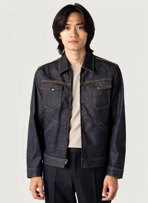 Jachete casual croială dreaptă negru IRON AND RESIN bărbat