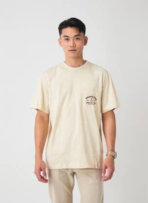 Tricou bio mâneci scurte bej IRON AND RESIN bărbat