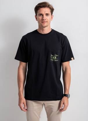Tricou elasticitate mâneci scurte negru IRON AND RESIN bărbat