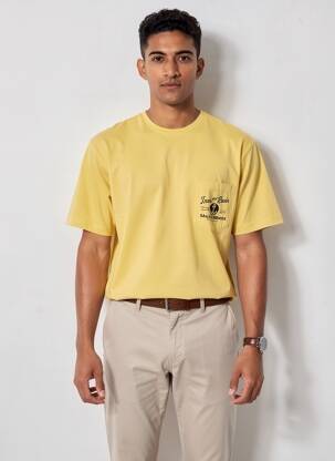 Tricou elasticitate mâneci scurte galben IRON AND RESIN bărbat