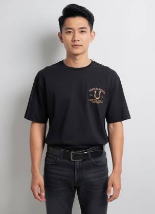 Tricou bio mâneci scurte negru IRON AND RESIN bărbat