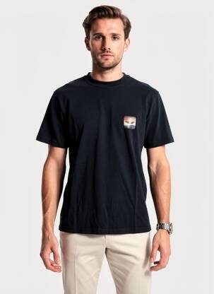 Tricou elasticitate mâneci scurte negru DAYTONA bărbat
