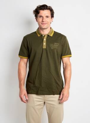 Polo elasticitate mâneci scurte verde DAYTONA bărbat