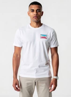 Tricou croială cambrată mâneci scurte alb IRON AND RESIN bărbat