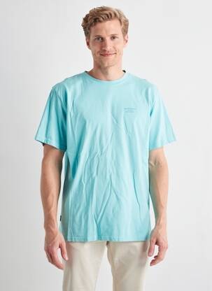 Tricou croială dreaptă mâneci scurte albastru DAYTONA bărbat