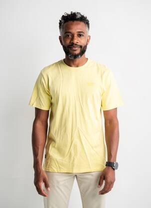 Tricou croială dreaptă mâneci scurte galben DAYTONA bărbat