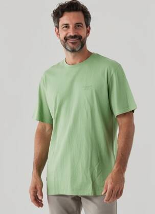 Tricou croială dreaptă mâneci scurte verde DAYTONA bărbat