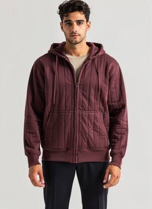 Jachete casual strânsă pe partea de jos violet IRON AND RESIN bărbat