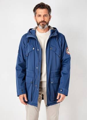 Parka mâneci lungi fără glugă albastru DAYTONA bărbat