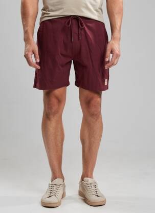 Șort țesătură poplin mărime normală roșu IRON AND RESIN bărbat