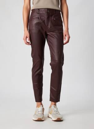 Pantalon slim mărime normală mărime normală maro ROSE GARDEN femeie