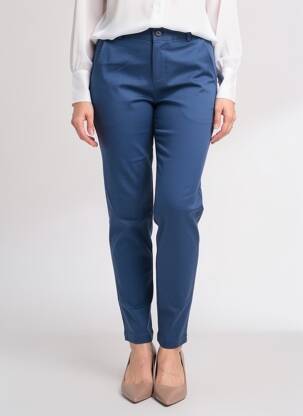 Pantalon chino elasticitate mărime normală albastru FRILIVIN femeie