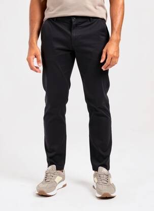 Pantalon chino buzunare mărime normală negru STREET ONE bărbat