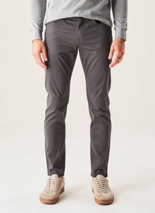 Pantalon slim închidere cu fermoar sub clapetă cu nasturi mărime normală negru STREET ONE bărbat