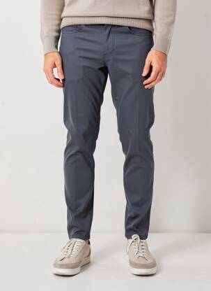 Pantalon slim închidere cu fermoar sub clapetă cu nasturi mărime normală albastru STREET ONE bărbat