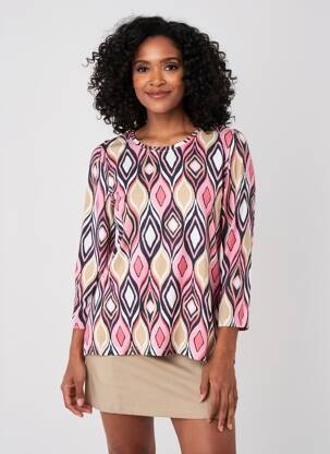 Tricou mâneci 3/4 mâneci 3/4 roz BETTY BARCLAY femeie