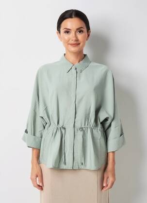 Cămașă țesătură crep mâneci 3/4 verde BETTY BARCLAY femeie
