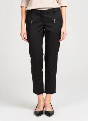 Pantalon 7/8 elasticitate mărime normală negru KALAÏS femeie