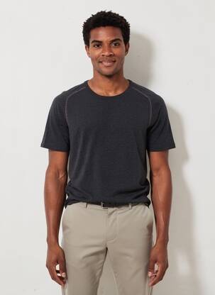 Tricou croială cambrată mâneci scurte negru CON-TA bărbat
