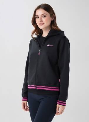 Jachete casual guler rotund negru KALAÏS femeie