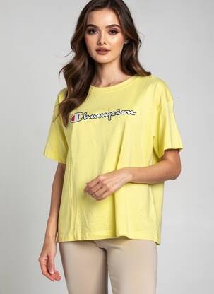 Tricou elasticitate mâneci scurte galben CHAMPION femeie