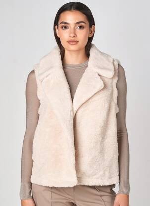 Jachete casual guler tip costum bej MOLLY BRACKEN femeie