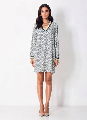 Rochie scurtă mâneci lungi mâneci lungi albastru PEPE JEANS femeie