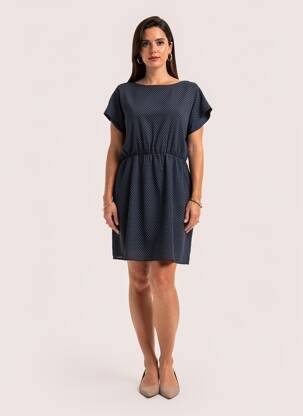Rochie scurtă mâneci scurte mâneci scurte albastru MOLLY BRACKEN femeie