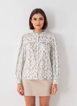 Cămașă imprimeu floral mâneci lungi verde PEPE JEANS femeie