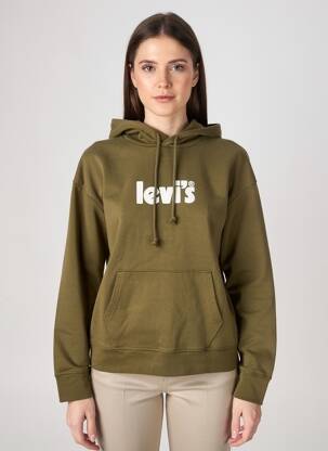 Hanorac cu glugă elasticitate mâneci lungi verde LEVI'S femeie