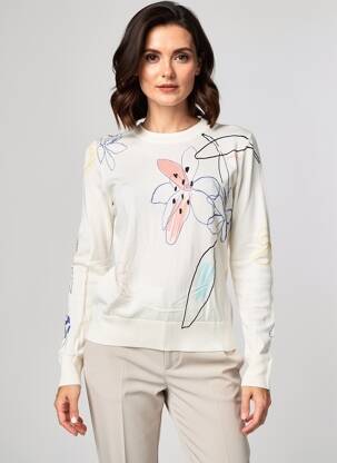 Pulover elasticitate mâneci lungi bej DESIGUAL femeie
