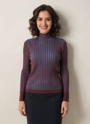 Pulover mâneci lungi mâneci lungi roșu DESIGUAL femeie