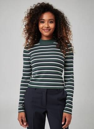 Pulover elasticitate mâneci lungi verde PEPE JEANS femeie