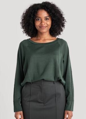Top mâneci lungi mâneci lungi verde PAKO LITTO femeie