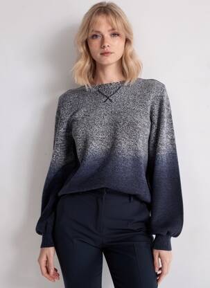 Pulover croială dreaptă mâneci lungi albastru PEPE JEANS femeie