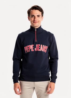Hanorac mâneci lungi mâneci lungi albastru PEPE JEANS bărbat