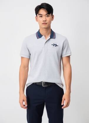 Polo croială cambrată mâneci scurte gri PEPE JEANS bărbat