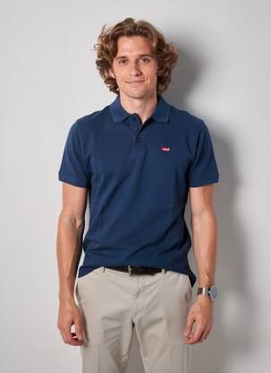Polo croială dreaptă mâneci scurte albastru LEVI'S bărbat