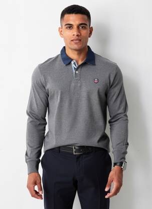 Polo mâneci lungi mâneci lungi gri PEPE JEANS bărbat