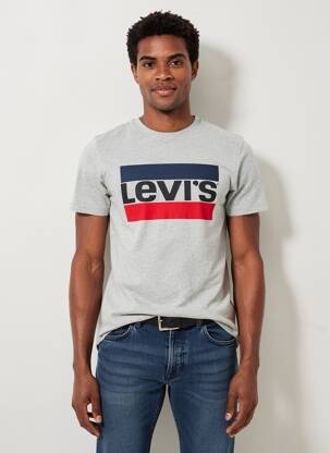 Tricou croială cambrată mâneci scurte gri LEVI'S bărbat